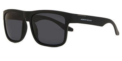 North Beah Moridae Smoke Polarised Sunglasses - Matt Black