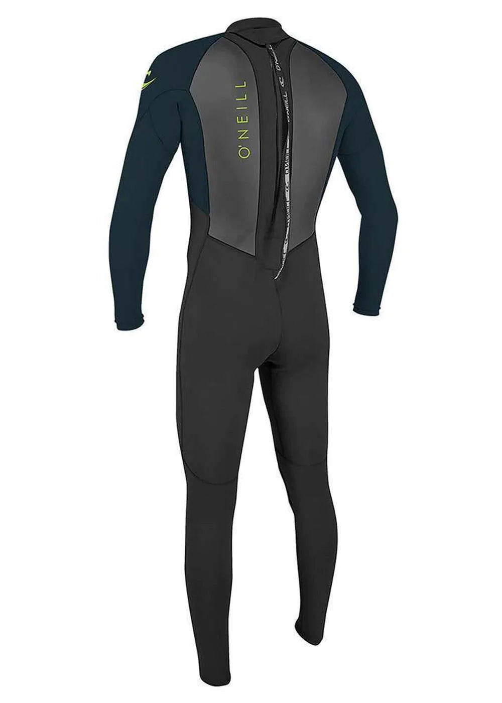 O'Neill Youth Reactor-2 3/2mm Back Zip Full Wetsuit - Black/Slate