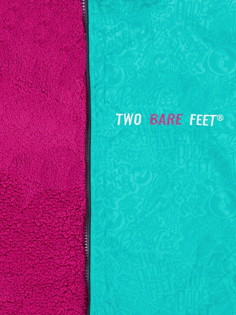 Two Bare Feet Changing Robe 2024 - Teal/Raspberry